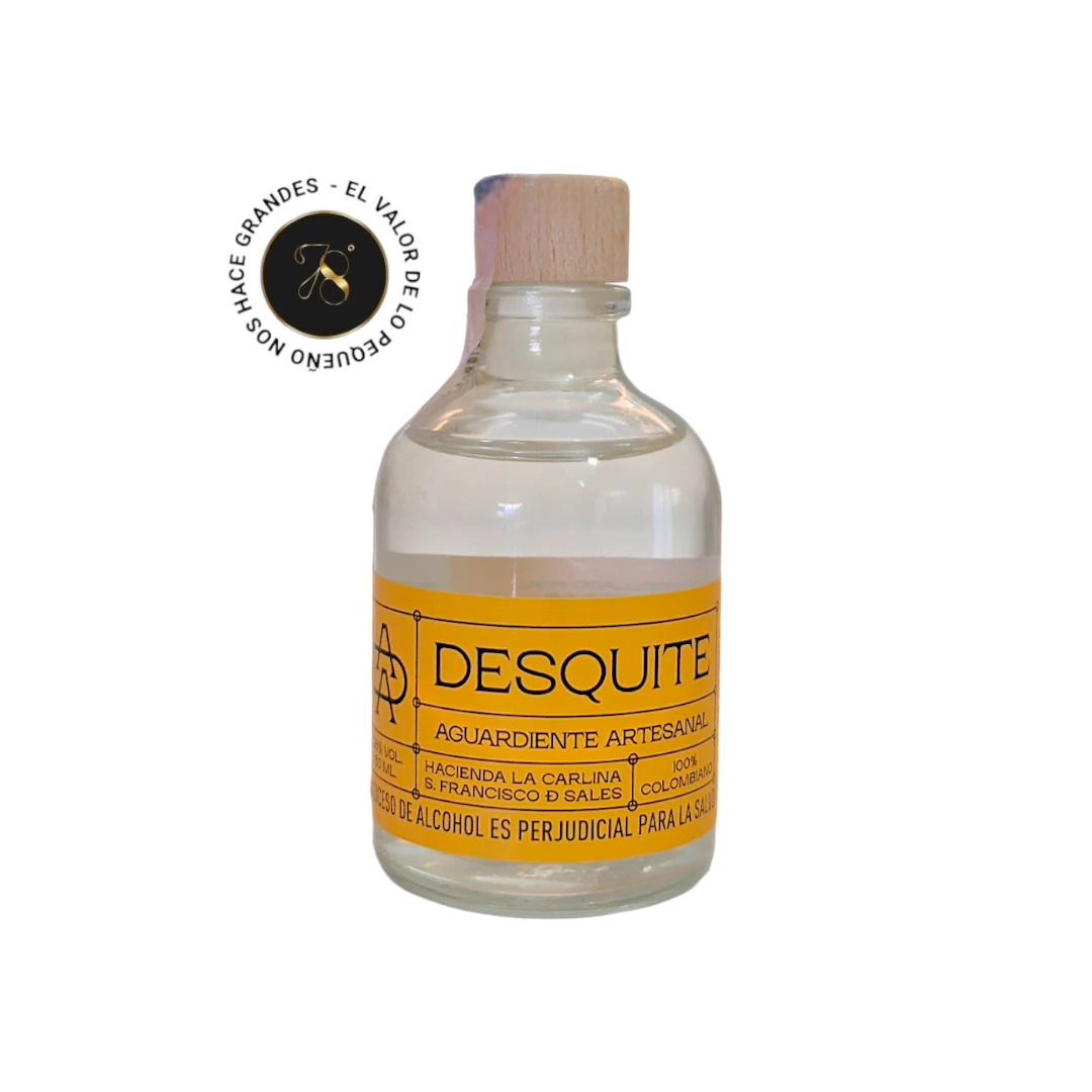 Mini Botella - Botellita de licor de Aguardiente Desquite más caja de regalo premium e invitación o fotografía personalizada. Ideal para eventos, recuerdos, bodas o regalos corporativos. - Mini botellas de aguardiente